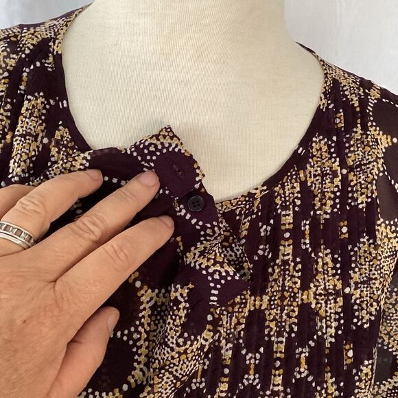 Soma Intimates Sheer Soft Chiffon Dress Women’s Large Long Sleeve - Picture 5 of 7